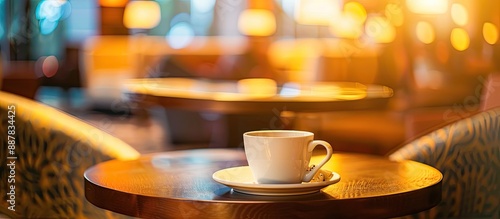 Coffee cup on a table with ...