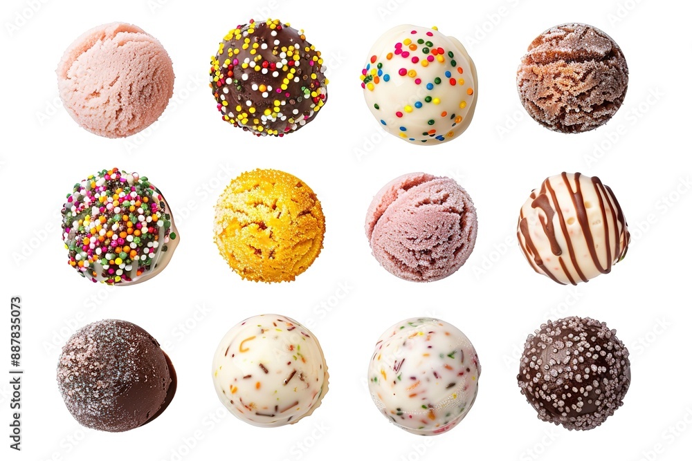 Chocolate candies collection. Beautiful Belgian truffles isolated on white background
Chocolate candies collection. Beautiful Belgian truffles isolated on white background