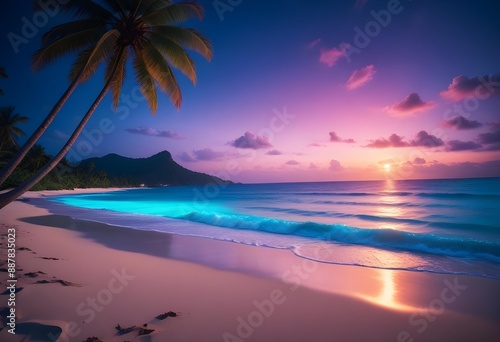 Beautiful sea beach photo