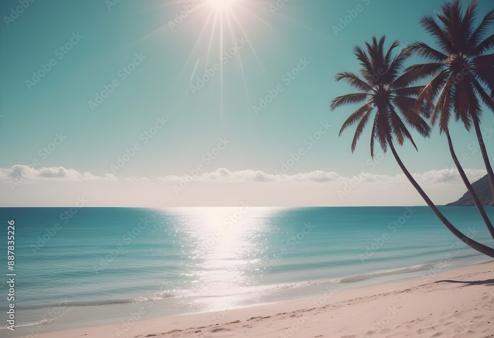 Obraz premium Beautiful sea beach photo