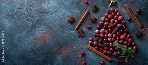 Top view of a Christmas tre...