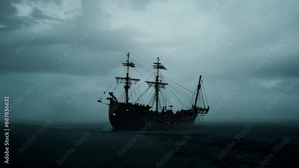 Mystical Ship at Twilight Mystical Ship at Twilight