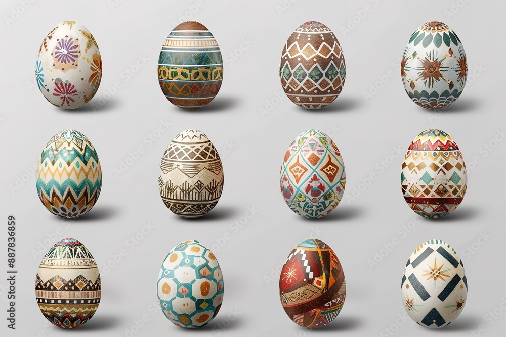 Set of golden easter eggs isolated on sophisticated background for your design.Vector illustration
Set of golden easter eggs isolated on sophisticated background for your design.Vector illustration