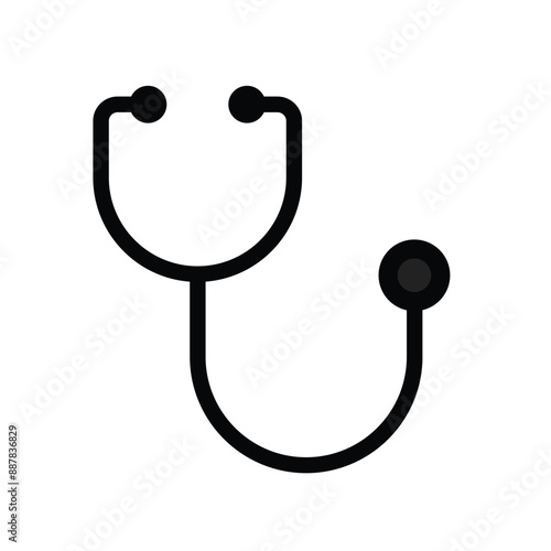 Stethoscope icon. stethoscope medical tool icon. stethoscope symbol for healthcare design