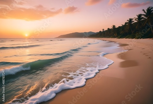 Wallpaper Mural Beautiful sea beach photo Torontodigital.ca