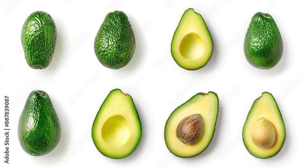 Fresh avocado fruit closeup view Fresh avocado fruit closeup view