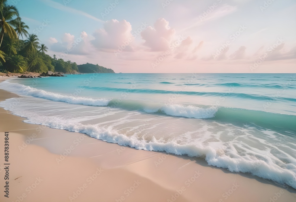 Obraz premium Beautiful sea beach photo