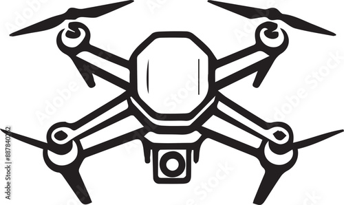 Dron on a white background