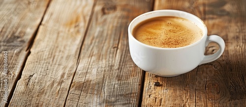 Coffee with milk in a white...