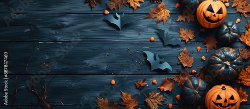 Top down view of Halloween ...