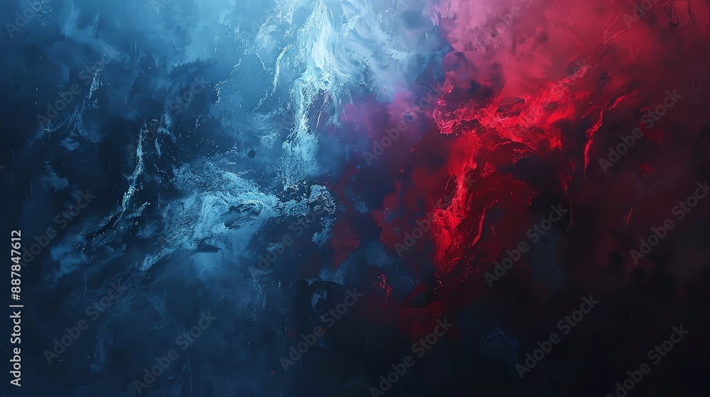 Obraz premium abstract background a combination of red and dark blue