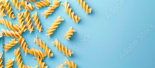Trofie pasta uncooked on a ...