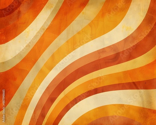 Wallpaper Mural orange retro background Torontodigital.ca