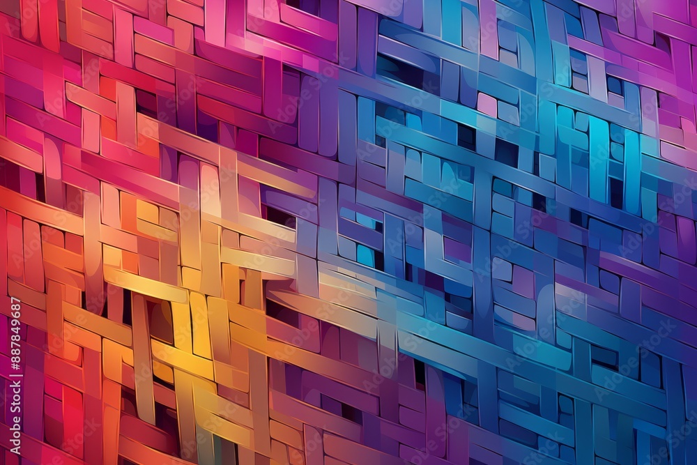 Wicker Material Structure Background - Generative AI Wicker Material Structure Background - Generative AI