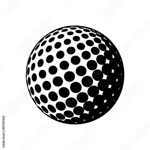 Template for a golf club logo Abstract Vector image of an isolated brand identity icon