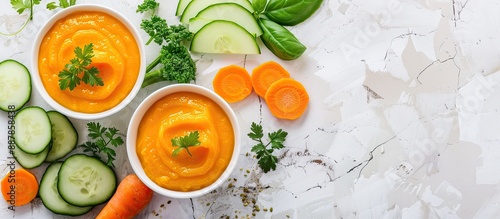 Healthy baby puree and fres...