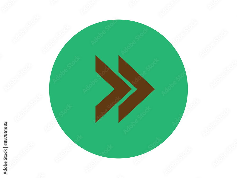 Double Arrow icon illustration Double Arrow icon illustration
