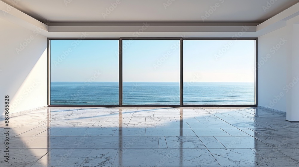 Fototapeta premium Luxury Oceanview Apartment with Modern Interior