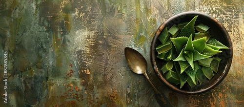 A bowl and spoon displaying...