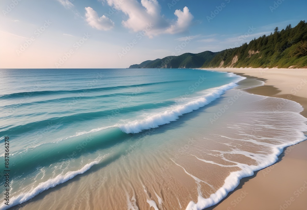 Fototapeta premium Beautiful sea beach photo