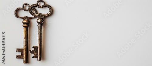 Vintage pair of antique key...