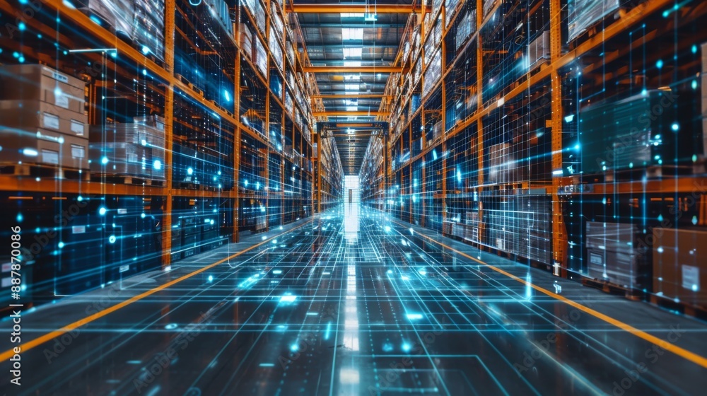 Futuristic Smart Warehouse Futuristic Smart Warehouse