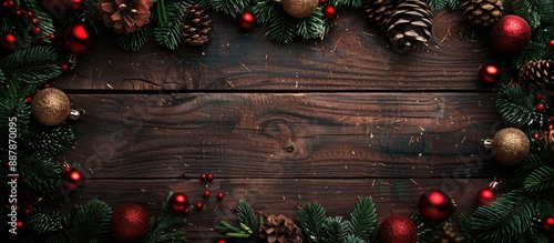 Top down view of a festive ...