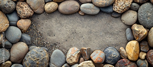 River stones arranged for d...