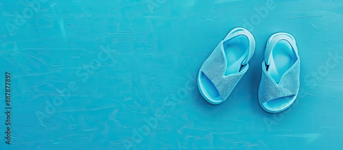 A pair of pool shoes arrang...