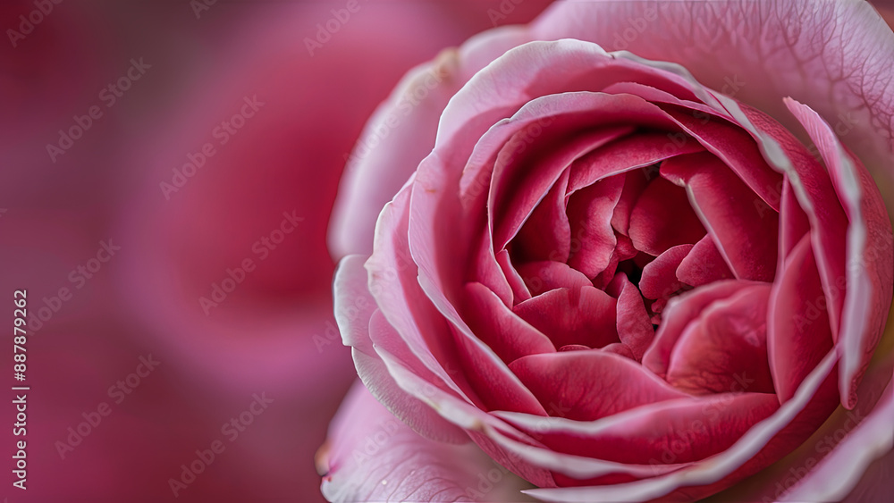 High-Resolution Macro Photograph of a Pink Rose Blossom with Detailed Petals High-Resolution Macro Photograph of a Pink Rose Blossom with Detailed Petals