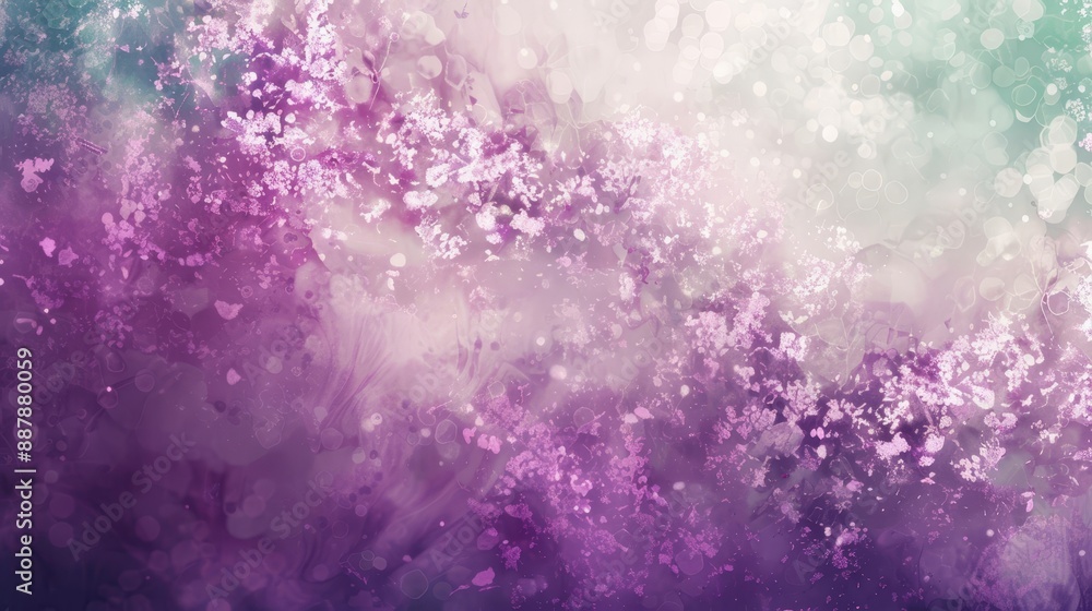 Rich abstract background with pastel lavender and mint splashes light textures and flowers Rich abstract background with pastel lavender and mint splashes light textures and flowers