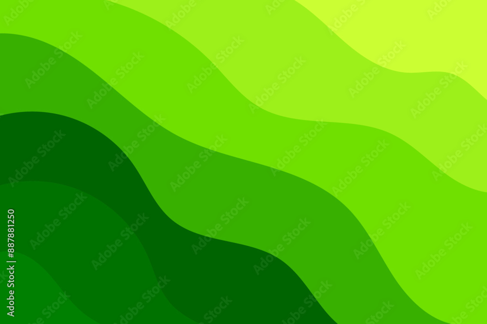 Abstract green gradient background with natural waves, aesthetic green geometric fluid lines pattern. Gradient nature landscape banner. Abstract green gradient background with natural waves, aesthetic green geometric fluid lines pattern. Gradient nature landscape banner.