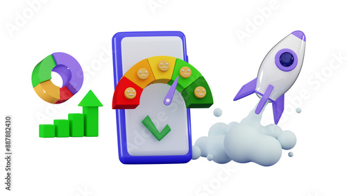 Credit score isometric Bank consumer loan personal rating and risk control banking mobile service