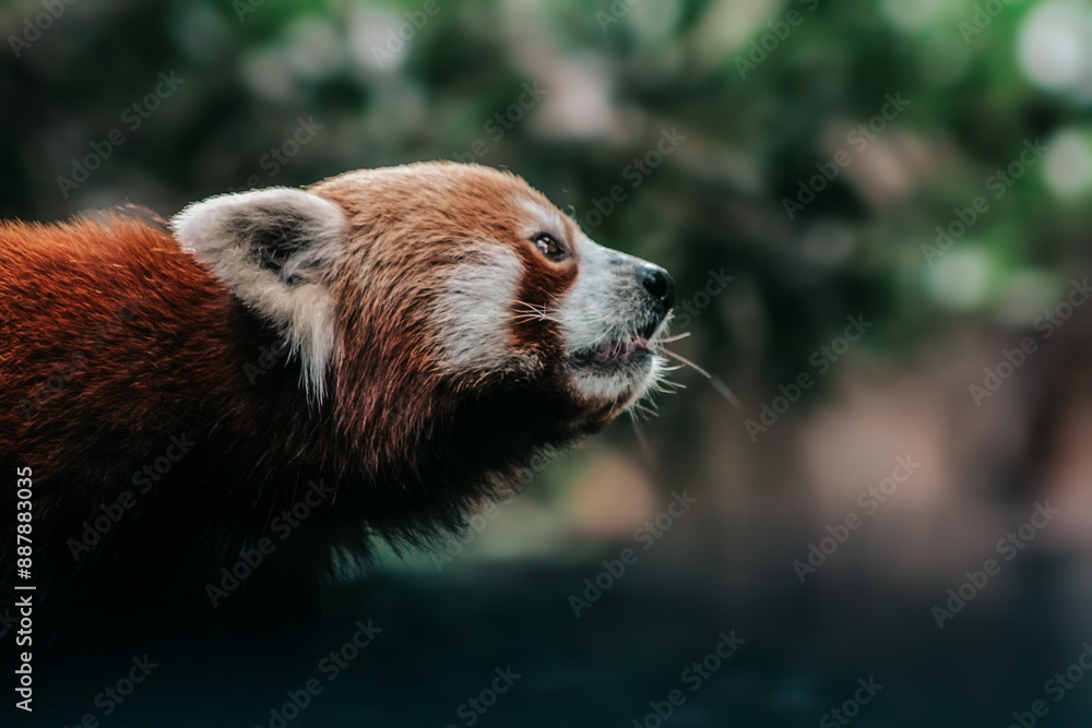 Fototapeta premium red panda in the zoo