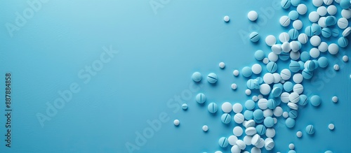 Blue background with pharma...
