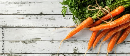 Fresh carrots arranged with...
