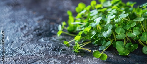 Fresh watercress sprouts co...