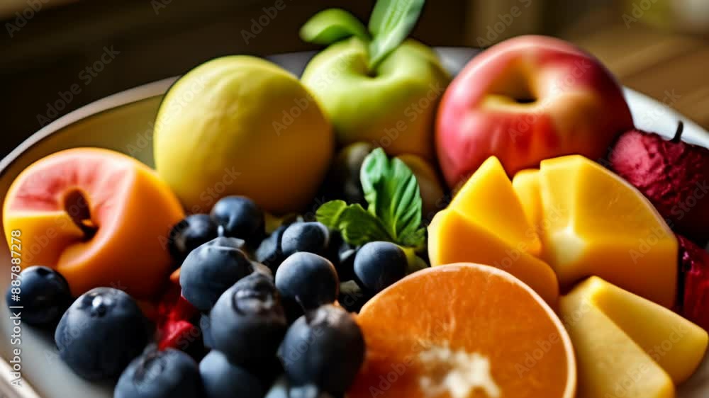 A vibrant fruit medley a feast for the eyes and palate A vibrant fruit medley a feast for the eyes and palate