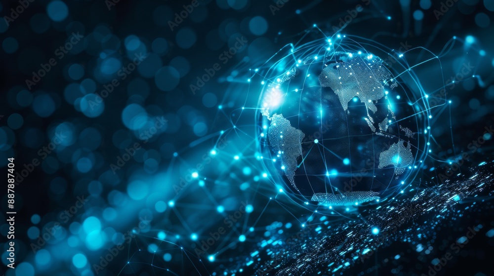 Digital Global Network Concept Digital Global Network Concept