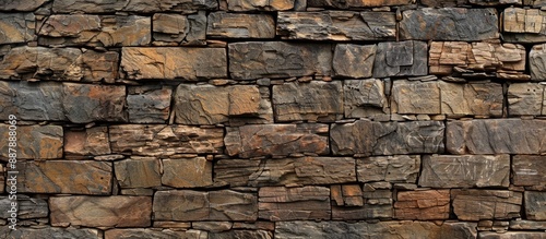 A textured brick wall desig...