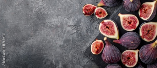 An abundance of figs on a c...