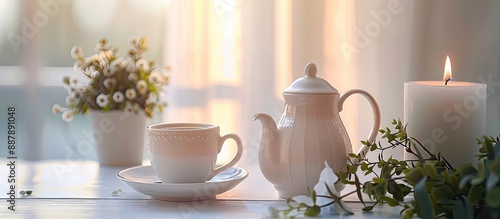 A serene composition featur...