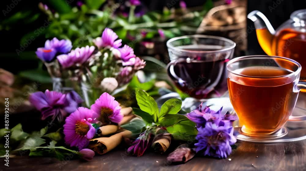 Sip and savor A moment of tranquility with tea and flowers Sip and savor A moment of tranquility with tea and flowers