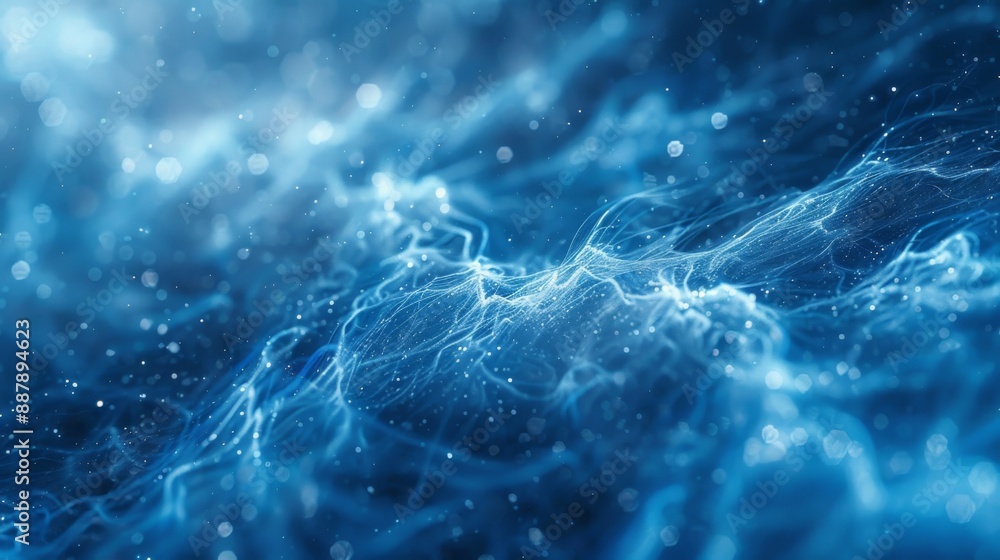 Abstract Blue Energy Waves Abstract Blue Energy Waves