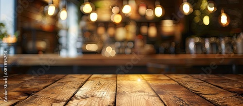 Bokeh background at a coffe...