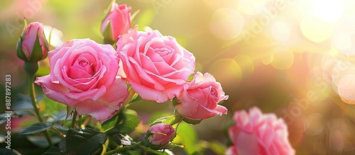 Beautiful rose flowers with...