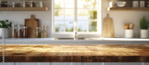 Blurry kitchen background w...