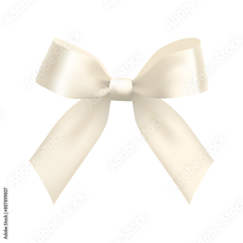 white bow vector design material