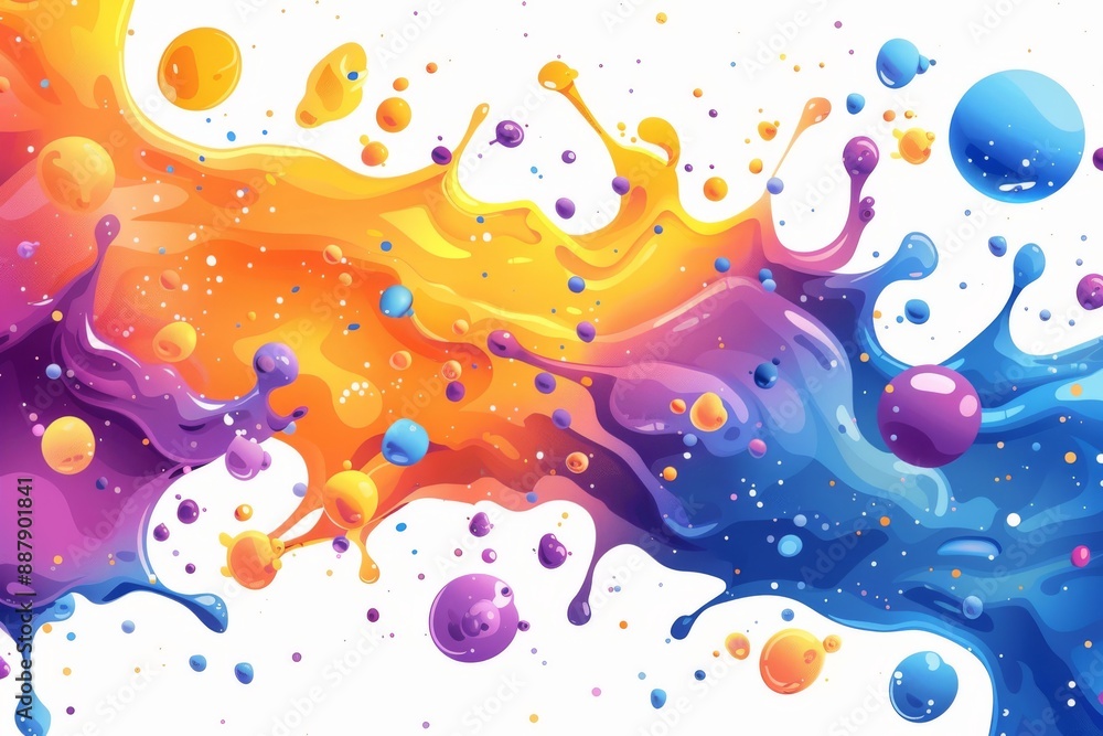 Abstract colorful fluid motion with neon highlights, capturing energy and movement in a vibrant and dynamic illustration. Abstract colorful fluid motion with neon highlights, capturing energy and movement in a vibrant and dynamic illustration.