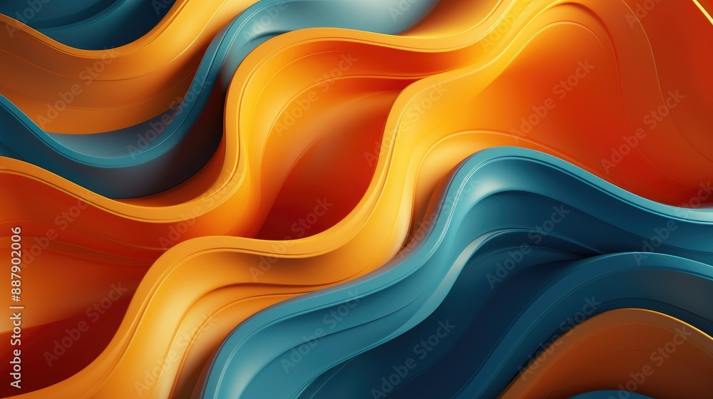 Three dimensional render of wavy pattern. waves abstract background texture Three dimensional render of wavy pattern. waves abstract background texture
